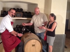 With winemaker Andrea Morra