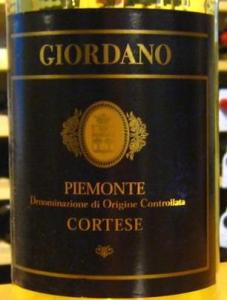 Giordano Piemonte Cortese d.o.c. 2012